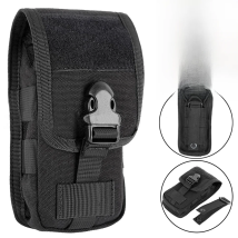 Tactical Double-layer Phone Pouch Hunting Camouflage Molle Bags Outdoor Hunting Molle Fanny Bag Waist Bag Outdoor Sport Bag