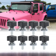 X Autohaux Hardtop Bolts Screw Quick Removal Fastener Thumb Screw Nut Kit for Jeep Wrangler YJ TJ JK JL Unlimited Sahara Rubicon