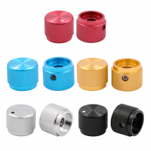 20*15.5mm Solid Aluminum Set Pointer Knob For Hifi Audio Guitar BASS AMP Effect Pedal DAC CD 0.24" 6mm Hole CNC Machined