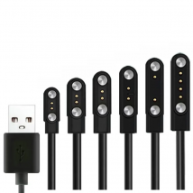 2 pins 4pins Smartwatch Dock Charger Adapter USB Charging Cable Cord for Adult/Kids Smart Watch Power Charge Wire Accessories