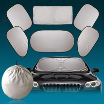 6Pcs Car Window SunShade Windshield Visor Anti UV Sticker Cover For Bmw 3 5 1 Series E46 E60 E39 F10 F30 F20 E87 E70 E91 M E90