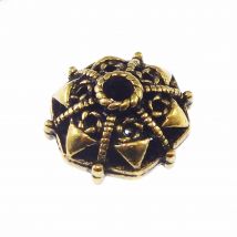 GraceAngie 10pcs Vintage Style Spacer Beads Metal Antique Bronze Handmade Loose Beads DIY Crafts Jewelry Bracelet Findings