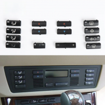 Car A/C Heater Climate Temperature Control Push Button Air Condition Key Cap Climate Control Cover For BMW 5 Series E39 X5 E53