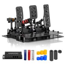 Pedały Simracing EU SIMSONN Plus X, pedały do symulatora wyścigów, czujnik siły nacisku, hydrauliczny pedał HE do kokpitu PC.