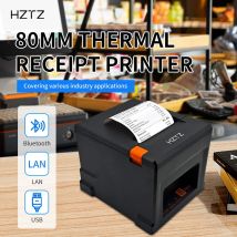 HZTZ 80mm termiczna drukarka pokwitowań HZ-8360 automatyczny nóż restauracja kuchnia drukarka POS USB LAN Bluetooth
