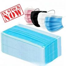 Mouth Masks 3-layer Anti-Dust Disposable Mascarillas  Non Woven Meltblown Cloth Masks Elastic Ear Loop Face Mask
