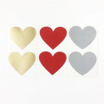 100pcs NEW Cute Heart And Round Design Scratch Coating Sticker DIY Note Sticker  Decoration Label Multifunction