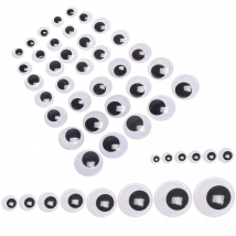 100Pcs/Pack Plastic Doll Eyes DIY Dolls Stuffed Toys Eye Puppet Dinosaur Eyes Not Self-adhesive Plush Doll Accessories