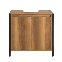 SoBuy BZR63-PF lavabo bajo armario baño tocador bajo armario muebles de baño vintage BHT CA: 60x60x30cm