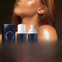 Jaysuing Shiny Glitter Spray Body Hair Clothes Highlighter Powder Waterproof Long Lasting Holographic Powder Makeup Product