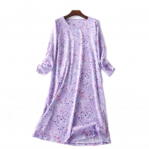 Spring Summer Women Casual Night Dress Cotton Nightgown Female Loungewear Long Sleepshirt Plus Size Dresses Vestidos Feminino