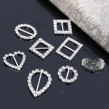Engood 100pcs Buckles Rhinestone Buttons Vintage Sewing Trim & Embellishments for  Wedding Decoration and DIY Hair Accessories
