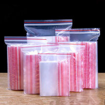 100pcs/pack Resealable Zip Lock Plastic Bags Transparent Zip Lock Bags Jewelry Candy Cookie Packaging Bag Plastic Poly Bags