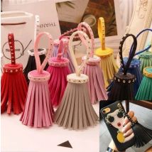 Rivet Tassel Keychain - DIY Leather Keychain mobile Phone Shell DIY Accessories Fashion Pendant Rivet Tassels