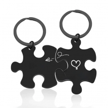 Couple Puzzle Piece Keychain Better Together Set Gifts for Boyfriend Girlfriend Long Distance Relationship Valentine's Day Gifts