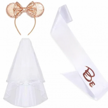 Bride to Be veil sash crown Bachelorette hen Party travel wedding engagement Bridal Shower decoration Gifts present Photo props