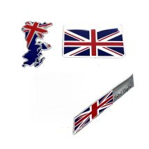 Aluminum Alloy  England National Map Flag Car Body Sticker Motorcycle Decal Exterior Decorating Accessories For Yamaha Halley