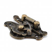 NAIERDI 4pcs Antique Bronze Hasp Latch Jewelry Wooden Box Lock Mini Cabinet Buckle Case Locks Decorative Handle 3 size