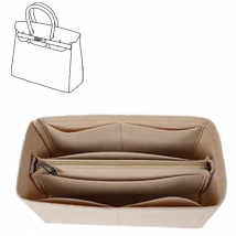 EverToner Felt Cloth Insert Bag Organizer for H-Birkin Bag 25 30 35 Handbag Organizer Women Travel Portable Cosmetic Inside Bags
