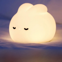 Rabbit Night Light For Kids Room Cute Bunny Lamp Gifts for Nursery Girls Boys Toddler Kawaii Room Decor USB Silicone Night Light