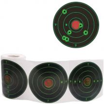 4" 100Pcs/Roll Targets for Shooting 4 Inch Reactive Target Stickers Self Adhesive Target for BB Gun, Pellet Gun, Airsoft, Rifle