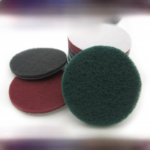 12PCS 6 Inch 150mm Round Hook&Loop Industrial Scouring Pads Heavy Duty 240/400/1000 Grit Nylon Scrub Pad for Cleaning