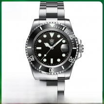SD1953 Black Ceramic Bezel 41mm Steeldive 30ATM Water Resistant NH35 Automatic Mens Dive Watch