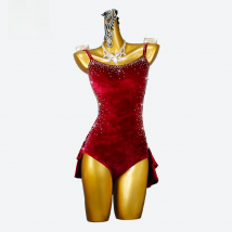 Latin Dance Dress Women Female Wear Line Clothing Practice Girls Costume Dancewear Skirt Pants Party Sports Stage Ball Sexy Suit