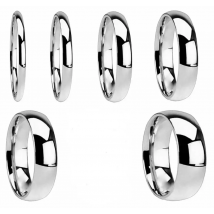 2-8mm 316L Stainless Steel Rings Titanium Steel Couple Rings For Women and Men
