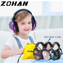 ZOHAN Cuffie antirumore per bambini Cuffie con riduzione del rumore per autismo Difensori di studio per bambini Sonno Copertura insonorizzata Regalo Confezione da 2
