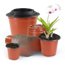 9/10/11/12/15cm Flowerpot Plastic Grow Box Fall Resistant Tray for Home Garden Plants Nursery Cup Transplant Flower Plant Pots