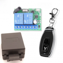 Wireless Switch DC 12V 2CH Mini Relay Module and 433MHz Rf Transmitter Remote Control Garage,Curtain Motor,Light,Home appliance
