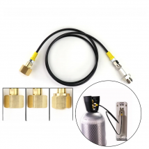 New SODA Maker to External Co2 Tank Adapter and Hose Kit Fit SodaStream W21.8-14 Or CGA320 W/Quick Disconnect Connector