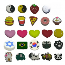 Cute Heart-shaped Tennis Vibration Dampeners Tennis Racket Anti Vibration Flag Animal Tennis Racquet Damper Tennis Accessories