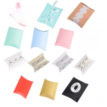 10/20/30Pcs Pillow Wedding Party Favor Paper DIY Gift Box Candy Boxes Supply Accessories Favour Kraft Paper Gift Boxes