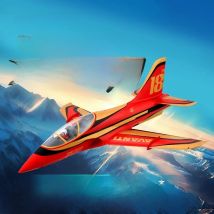 Fms 90mm Ducted New Product Avanti Vector Jet Attack Aircraft 210+Kph High-Speed Power Assembly Fixed Wing Model Toy