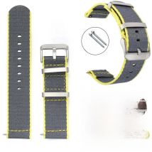 20mm 22mm Nylon Strap For Samsung Galaxy Watch 4/Classic/46mm/Active 2/Gear S3/Amazfit Fabric Bracelet Huawei GT 2/3 Pro Band