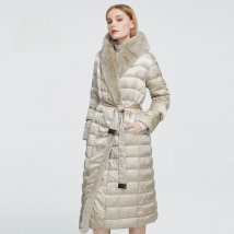 Astrid 2022 New Winter Women's coat women parka long warm Jacket with Rabbit fur hood large sizes female clothing Design ZR-7518