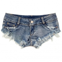 2025 Sexy Women's Jeans Denim Booty Shorts Clubwear Super Short Feminino Skinny Hole Low Waist Short