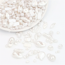 Cute Irregular Shape ABS Imitation Pearls Beads Charms for Necklace Bracelet Bead For Jewelri Makeing