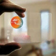 100/200/500 PCS Transparent PVC Business Card Colorful Printing Personalized LOGO Text Thank You Card Free DESIGN 0.38mm