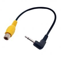 1pc 3.5mm 1/8" Male Plug Right Angle Mono To RCA Phono Female A/V Adapter Cable for Speaker Subwoofer Amplifier