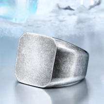 BEIER old style Fashion Man's 316L Stainless Steel Biker Unique Ring Antique Simple Jewelry for man women BR8-453