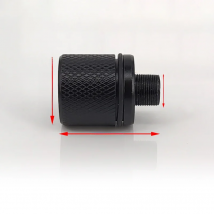 High-power laser focusing laser head 19.5*27mm built-in glass lens thread M9*0.5P