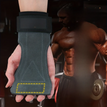 Cowhide Palm Protection Wear-resistant Non-slip Wrist Protection Equipment Fitness Weightlifting Booster Belt Deadlift Pull-ups