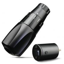 Denergy DF 2.4-4.2mm Adjustable Stroke Pro Wireless Tattoo Pen Machine Kit 3.5mm Grip versions with 1600mAh Power Supply