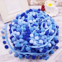 10yards/lot little ball lace Ribbon tassel cotton tassels trimming fringes DIY for sewing bed sheet clothes curtains decoration