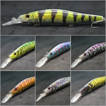wLure Fishing Lure 13.5cm 19g Slow Retriever Wide Wobble Action Pike Bait Fast Floating 2 Meters Depth 3 Treble Hooks Sea M629