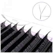 NATUHANA YY Shape Eyelash Extensions C D L LU(M) Curl Faux Mink Double Tip Eye Lashes Individual Easily Grafting Y Lash Makeup