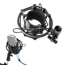 Universal Microphone Shock Mount Anti Vibration Isolation Clip Holder for 42.4mm Condenser Mic